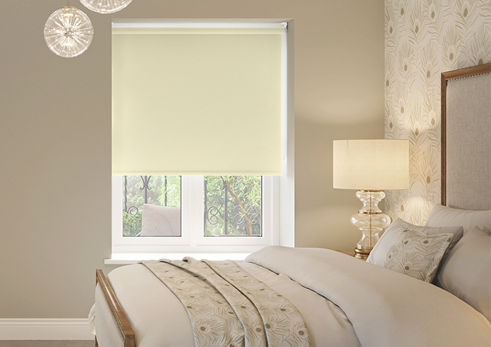Palermo (Blackout), Cream - Twist&Fit Roller Blind - Image 3